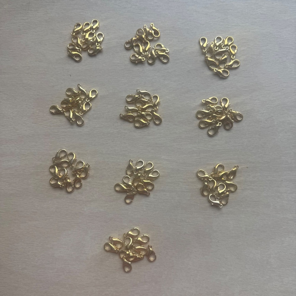 Unbranded Lobster Claw Clasps Unisex OS Gold New Jewelry Making Findings 100pc - Picture 1 of 8